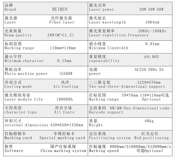 飞行光纤激光喷码机